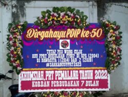 Bunga dan Tumpeng untuk Ultah PDIP dari Para Pekerja Rumah Tangga