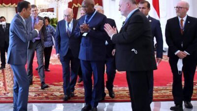 Jokowi Terima Presiden World Water Council di Istana Negara