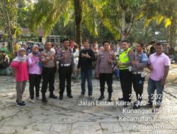 Polsek Kamang Baru dan Satlantas Polres Sijunjung PAM Balimo di Wana Wisata Telabang Sakti