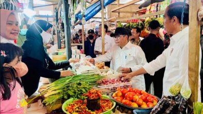 Senangnya Pedagang Pasar Tradisional Malindungi Luwu Timur Ketika Dikunjungi Jokowi