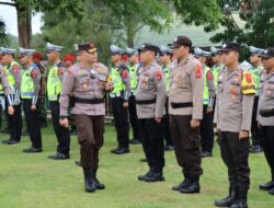 Kapolres Sijunjung Pimpin Apel Gelar Pasukan Operasi Ketupat Singgalang 2023