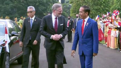 Jokowi Terima Perdana Menteri Ceko di Istana Bogor