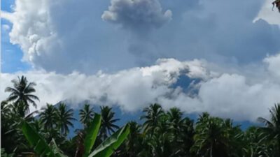 Gunung Ibu di Halmahera Meletus, Tinggi Letusan Mencapai 2125 Meter Dpl