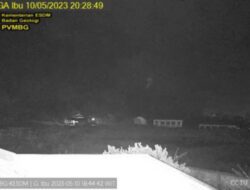 Setelah Meletus Tadi Pagi, Gunung Ibu di Halmahera Kembali Alami Erupsi Malam Ini