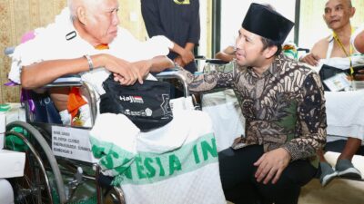Tinjau Kondisi Jamaah Haji, Wagub Emil Beri Penguatan Terhadap Jamaah dengan Kebutuhan Fisik Khusus