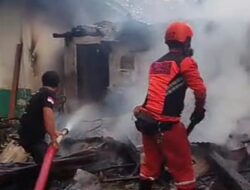 Diduga Korsleting Listrik, Kantin PDAM Ponorogo Dilahap Api