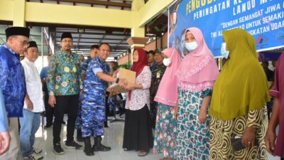 Jelang Hari Bhakti TNI AU ke-76, Lanud Muljono Gelar Bakti Sosial