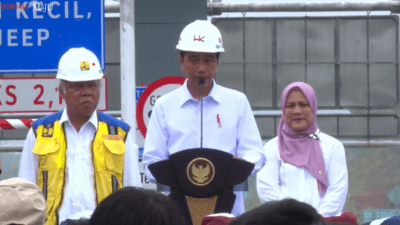 Jokowi Resmikan Tol Bengkulu – Taba Penanjung