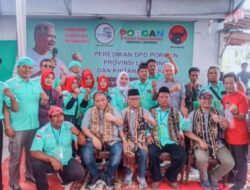 Acara Baksos Warnai Peresmian Kantor DPD PorGan Bersinergi Dengan DPD PDI Perjuangan Provinsi Lampung