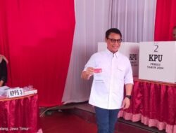 Melaksanakan Pemilu 2024, Ahmad Basarah Mencoblos di TPS 09 Tlogomas Kota Malang