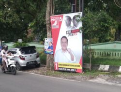 Masih Berdiri Tegak Alat Peraga Kampanye di Kota Malang Dimasa Hari Tenang