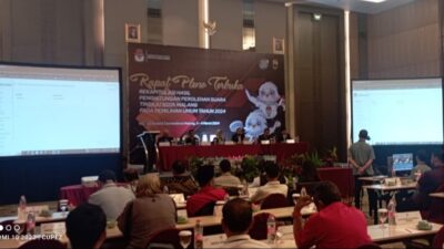 Rapat Pleno KPU Kota Malang Selesai Meski Diwarnai Sedikit Perdebatan