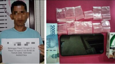 Transaksi Sabu Seorang Pemuda Ditangkap Reskoba Polres Dharmasraya