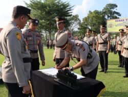 Gerbong Rotasi Jabatan Bergulir di Polres Sijunjung, Dua Kasat dan Lima Kapolsek Diserah Terimakan