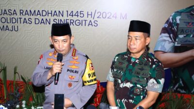 Tingkatkan Sinergitas dan Soliditas, TNI-Polri Selenggarakan Buka Bersama