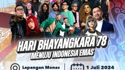 Polri Gelar Pesta Rakyat Hari Bhayangkara di Monas Besok, Dimeriahkan Gigi Hingga Ari Lasso