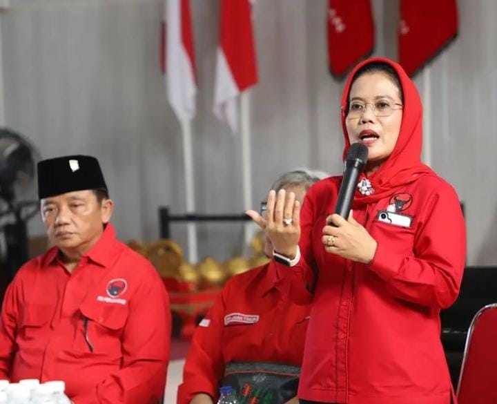 Sri Untari dalam rangkaian upacara Hari Lahir Pancasila 1 Juni 2024