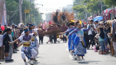 Kirab Kebangsaan Hadirkan Kegembiraan di Perayaan HUT Bhayangkara Ke-78 di Jawa Tengah