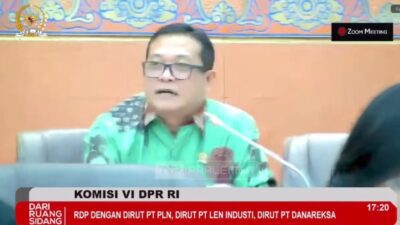 RDP Komisi VI DPR RI dengan BUMN, Sonny T Danaparamita Ingatkan PLN Untuk Bijak Dalam Mengelola Anggaran PMN