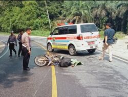 Tergelincir di Pengkolan Seorang Pengendara Warga Jorong Kurnia Kamang Meninggal Tergilas Truk Tronton
