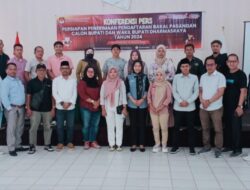 KPU Kabupaten Dharmasraya Koferensi Pers Persiapan Penerimaan Pendaftaran Calon Bupati dan Wakil Bupati Tahun 2024