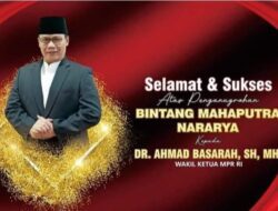 Ahmad Basarah Terima Penganugerahan Tanda Kehormatan Bintang Mahaputera Nararya dari Presiden Republik Indonesia