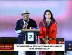 Tanpa Beban HC-Ganis Ènjoy Paparkan Visi Misi Maupun Tanya Jawab Dalam Debat Terbuka Antar Paslon