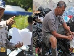Demi Rezeki Halal, Polisi Ini Rela Nyambi Jadi Pemulung Saat Berdinas