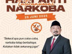 Peringati HANI 2025, Sam TITO: Sekecil Apapun Jangan Coba-Coba, Narkoba Tetap Berbahaya