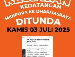 Parade Talenta Atlet Dharmasraya Ditunda ke 3 Juli 2025, Kadis Kominfo: Pak Menpora diminta Presiden tetap Berada di Jakarta