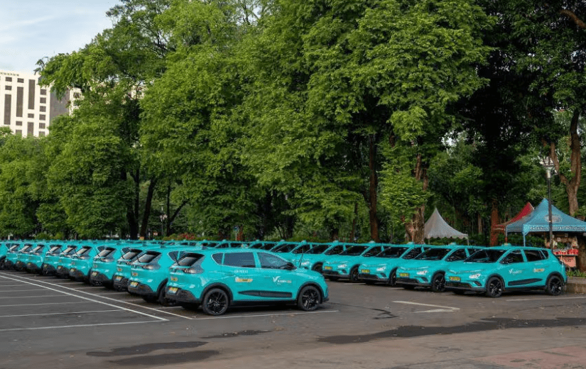 ilustrasi taxi listrik