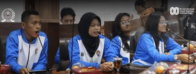 Rapat dengar pendapat dari Komisi D dan A DPRD Kota Malang bersama atlit Kota Malang peraih medali dari cabor anggar.