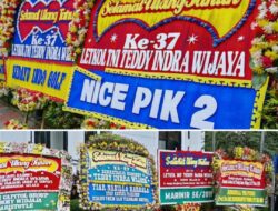 Karangan Bunga Ulang Tahun Teddy Berjejer, Dari Jenderal Hingga PIK