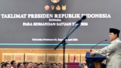 Presiden Prabowo Pidato Kepada 1500 Komandan Satuan TNI