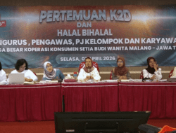 Pertemuan K2D dan Halal Bi Halal Para Pengurus, Pengawas, Pj Kelompok Keluarga Besar Kopmen SBW