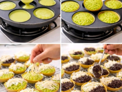 Resep Martabak Mini Pandan Lembut dan Bersarang