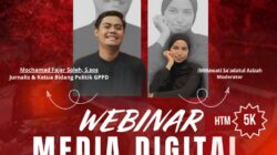 Webinar Media Digital IMM Hukum UMSIDA Bahas Peran Media & Opini Publik