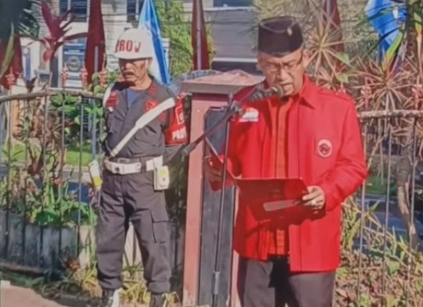 Ahmad Wanedi bertindak selaku Irup dalam Upacara Peringatan Hari Lahir Pancasila 1 Juni .