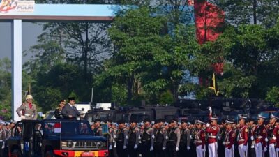 Presiden Prabowo Pimpin Upacara Peringatan Hari Bhayangkara ke-80 di Bogor
