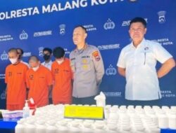 Gila-gilaan! Polresta Malang Kota Sita 290 Ribu Pil Koplo & Sabu