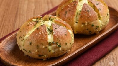 Garlic Cheese Bread Lembut Harum Mentega