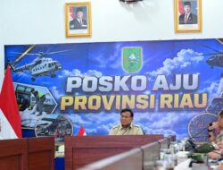Ini Pesan Presiden Prabowo Saat Pimpin Rapat d Posko Penanganan Karhutla di Riau